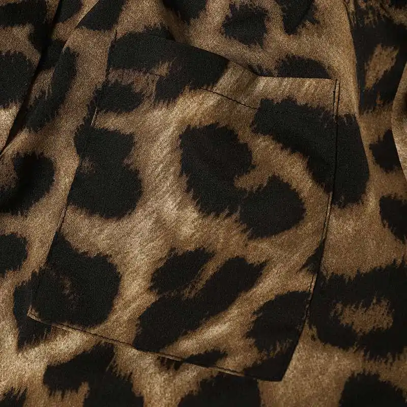 Fashion Women Leopard Print Pant Sets ZANZEA Casual Loose Tops and Pant Outfits 2023 Autumn Wide Leg Pant Leisure Two Piece Sets