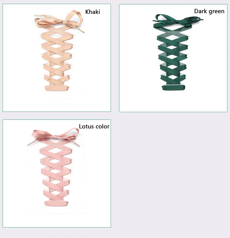 Silk Ribbon Shoe Laces Satin Flat Shoelaces Women Sneakers Shoelace Boots Laces for Shoes Decoration Casual Shoestring 1Pair