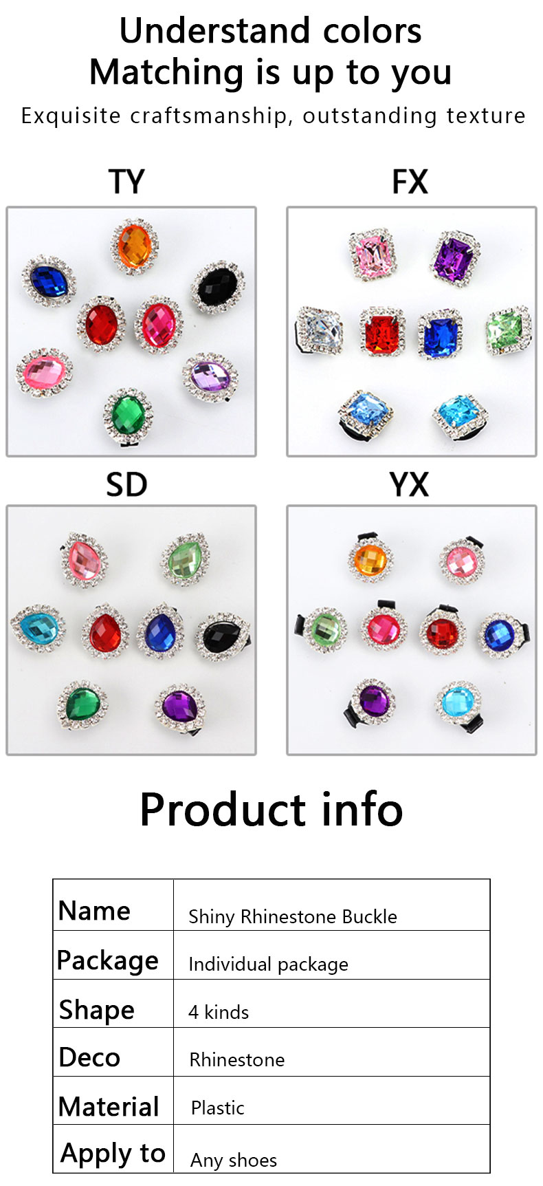 1PC Diamond Shoelaces Decoration Luxurious Shiny Rhinestones Buckle Shoes Accessories Plastic Shoe Charms Design for AF1 Sneaker