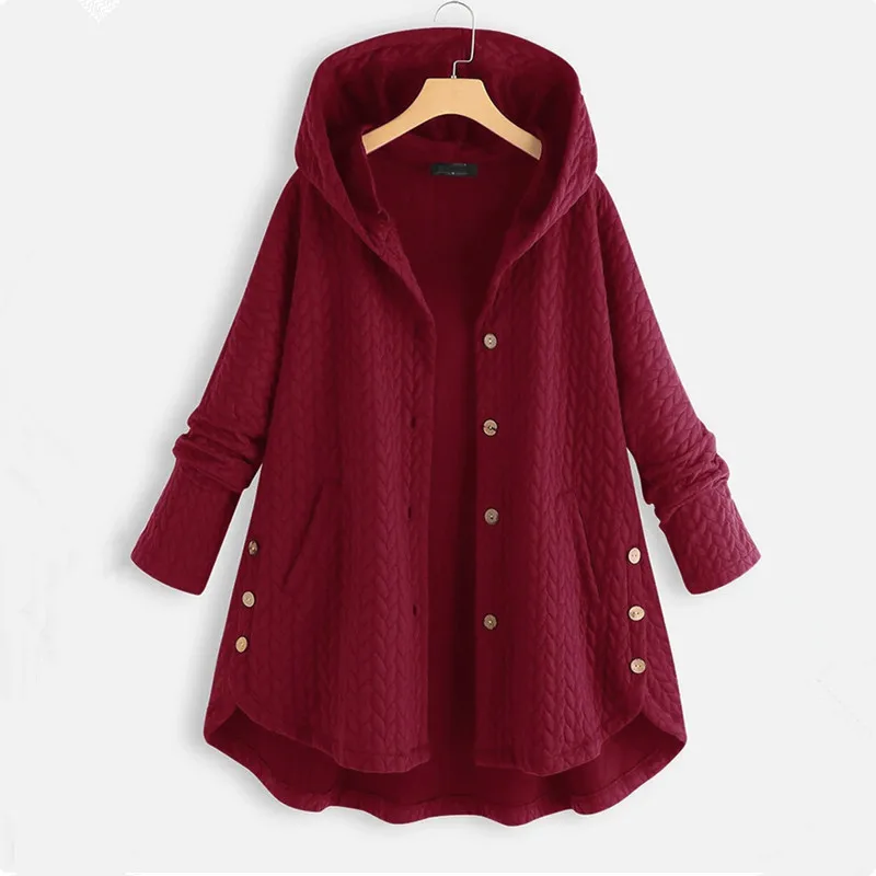 UHYTGF Chaquetas Women Jackets Korean Loose 8XL Big Size Coat Female Mid Length Hooded Spring Autumn Tops Outewear Jaquetas 1874