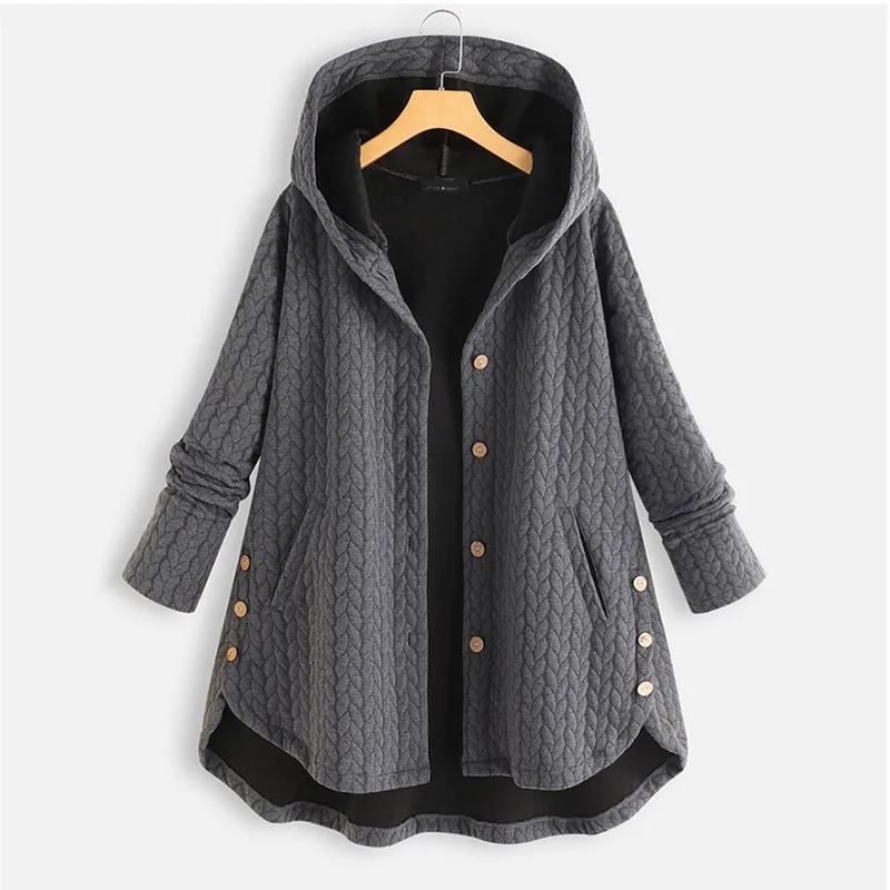 UHYTGF Chaquetas Women Jackets Korean Loose 8XL Big Size Coat Female Mid Length Hooded Spring Autumn Tops Outewear Jaquetas 1874