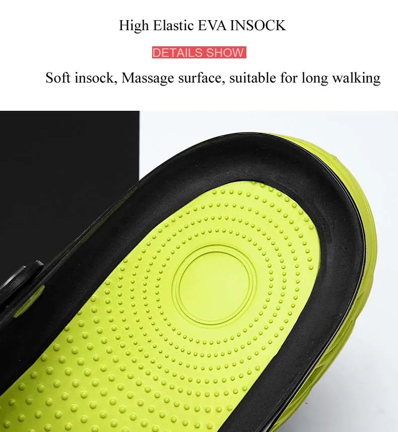 Summer Comfortable Men's Garden Clogs Male Outdoor EVA Injection Clogs Casual Sandal Men Beach Slippers Water Shoes Pool Sandals