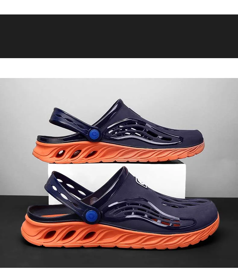 Summer Comfortable Men's Garden Clogs Male Outdoor EVA Injection Clogs Casual Sandal Men Beach Slippers Water Shoes Pool Sandals