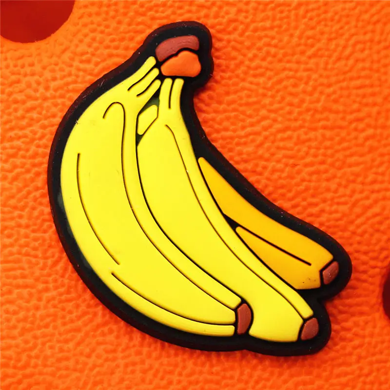 Cute Food Style Shoe Charms Accessories Coffee Chocolate Beer Banana Apple Shoes Buckle Decorations Fit Kids X-mas Party Gifts