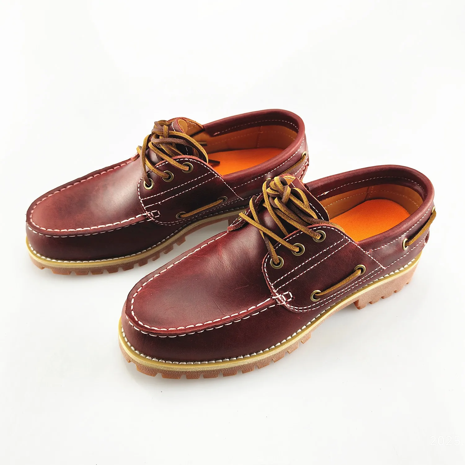 Fashion Genuine Leather Men's Loafers Soft Casual Shoes Moccasins Boat Shoes Platform Male Black Brown Lace-up Oxfords
