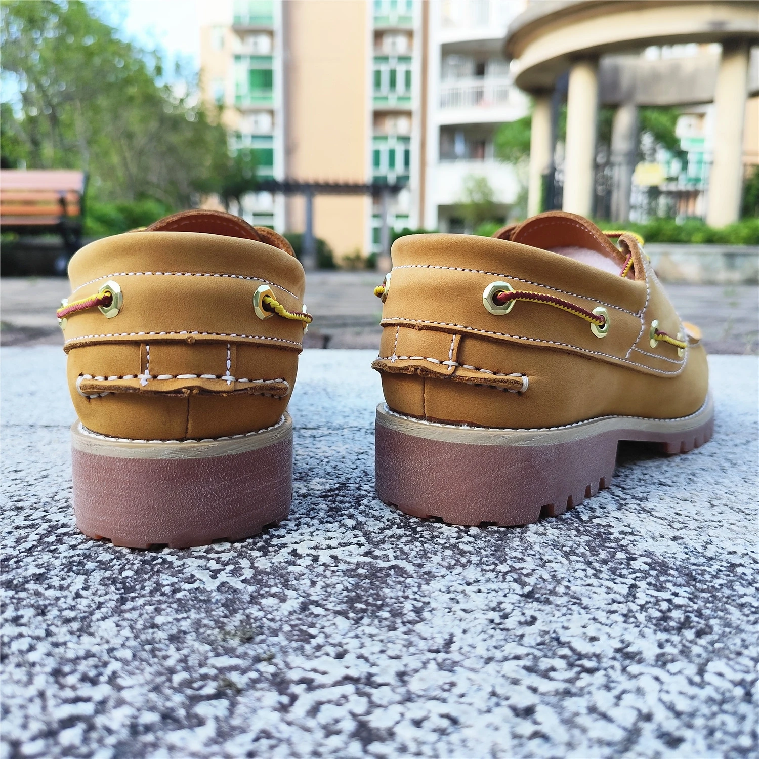 Fashion Genuine Leather Men's Loafers Soft Casual Shoes Moccasins Boat Shoes Platform Male Black Brown Lace-up Oxfords