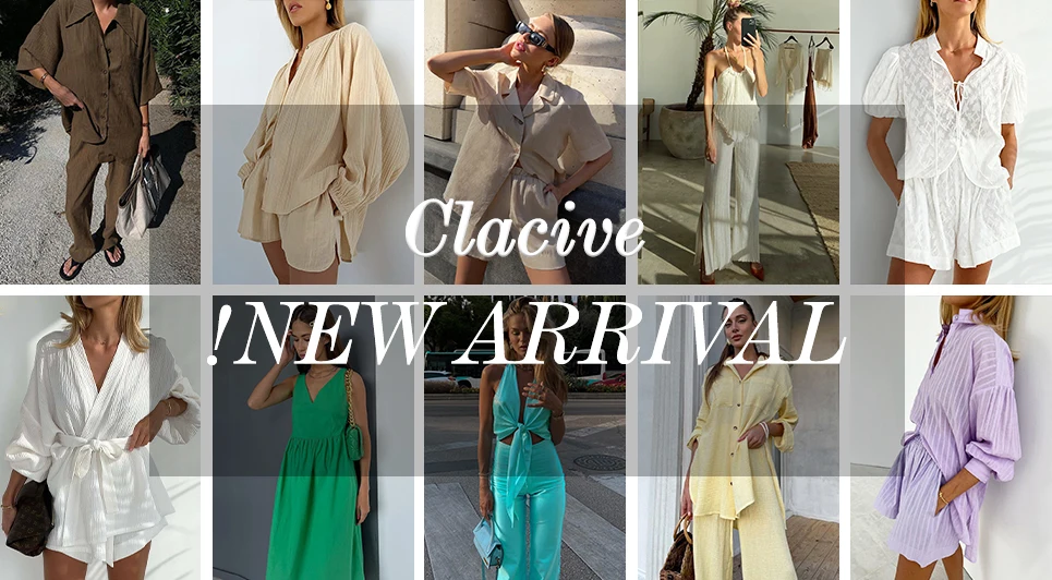 Clacive White Sexy Single-Breasted Women'S Dress 2022 Elegant Short Sleeve V-Neck Party Dresses Lady Casual Slim Midi Dress
