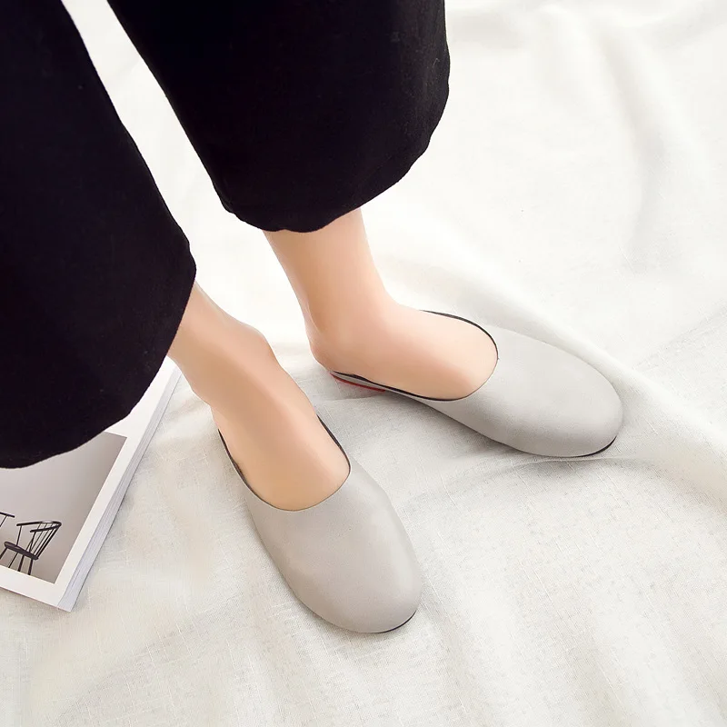 AIYUQI Women Slippers 2024 Spring New Genuine Leather Women Shoes Big Size 41 42 43 Flat Casual Summer Half Slippers Women