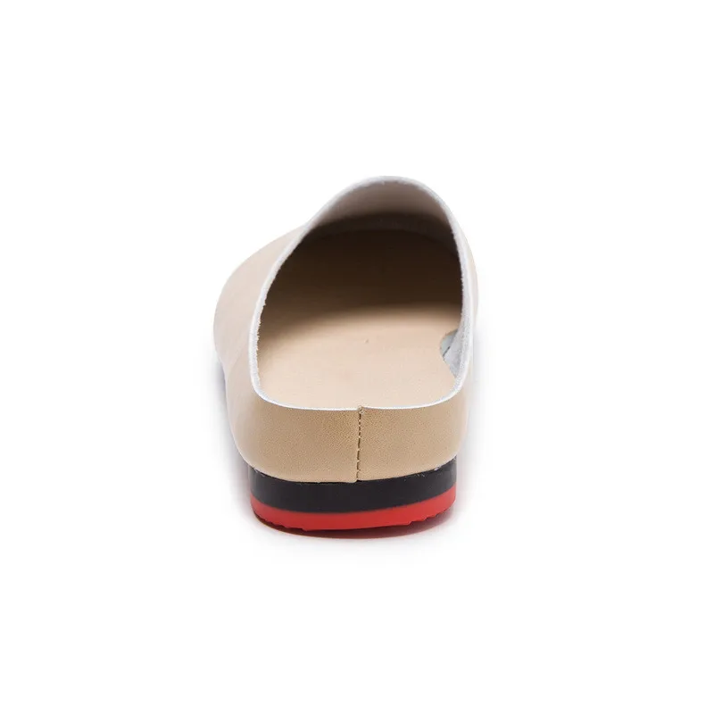 AIYUQI Women Slippers 2024 Spring New Genuine Leather Women Shoes Big Size 41 42 43 Flat Casual Summer Half Slippers Women