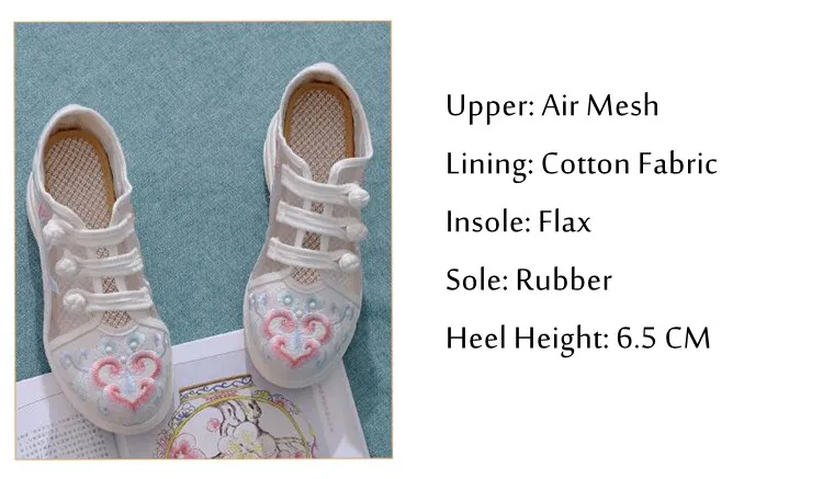Women Air Mesh Embroidered Sneakers Ladies Summer Casual Shoes кроссовки женские Vintage Female Sandals