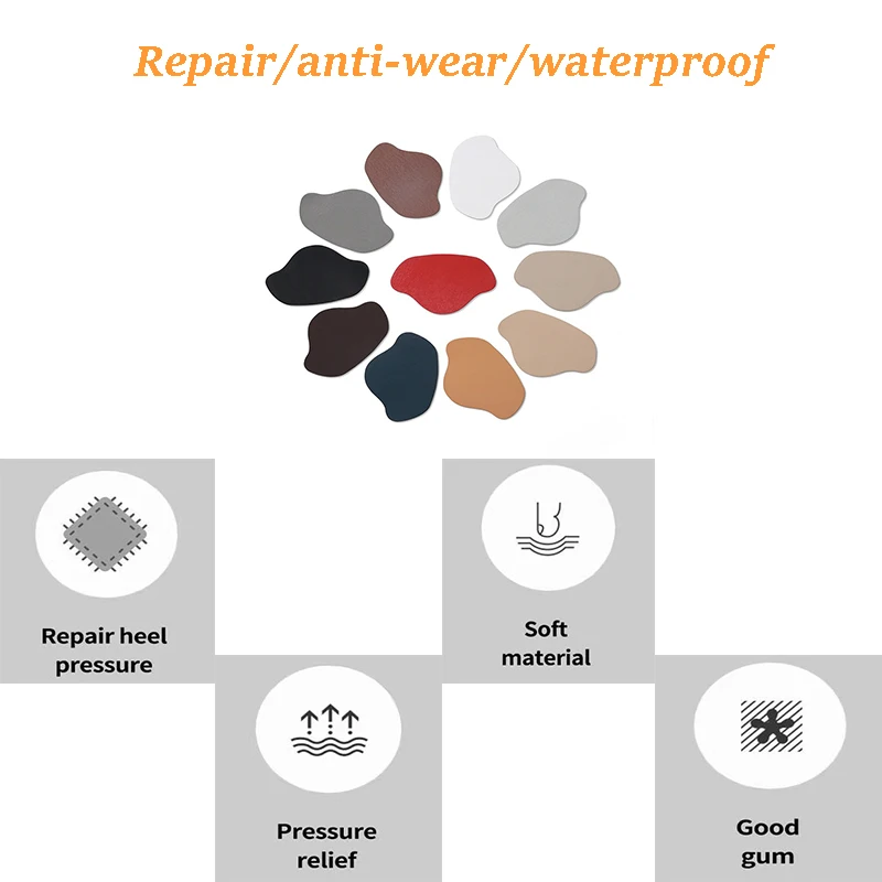 2 Pairs Sneakers Insoles Heel Repair Subsidy Viscose Shoe Hole Shoemaker Stickers for Shoes Sports Lining Sticky Heel Anti-Wear