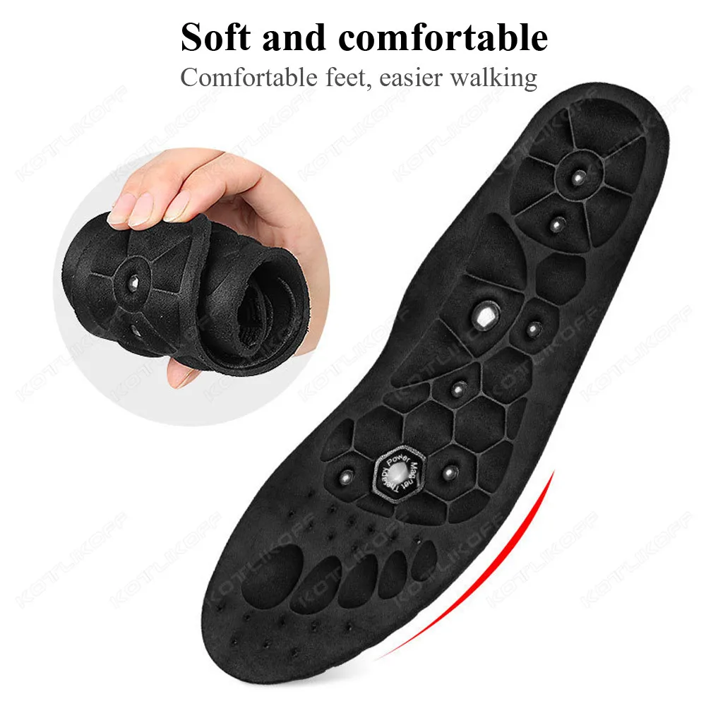 Magnetic Foot Massage Insoles For Shoes Therapy Reflexology Pain Relief Arch Support Comfortable Walking Insoles Unisex Upgrade