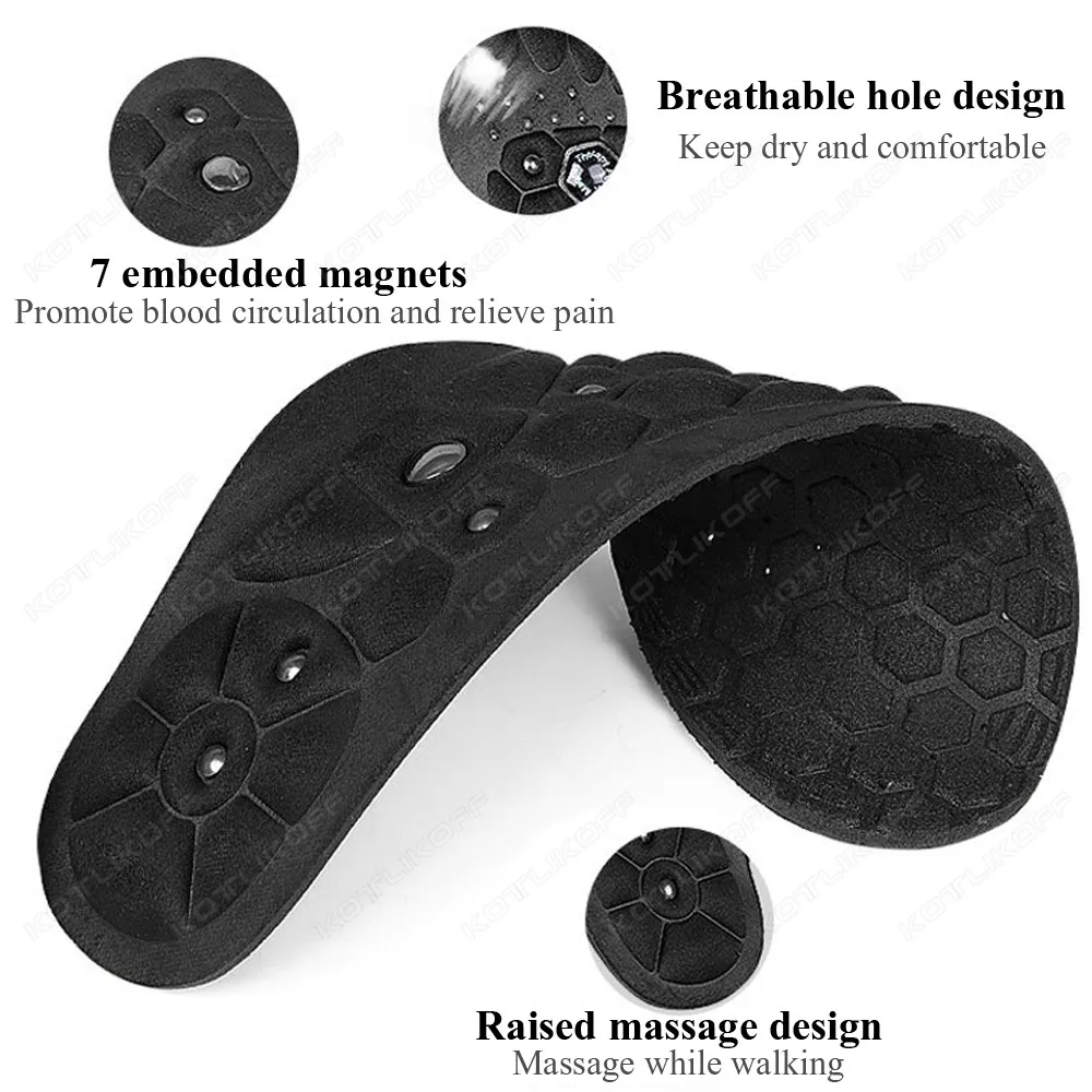 Magnetic Foot Massage Insoles For Shoes Therapy Reflexology Pain Relief Arch Support Comfortable Walking Insoles Unisex Upgrade