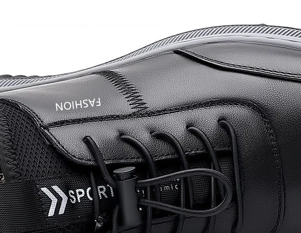 New Men Shoes PU Leather Lightwear Sport for Man Shoe Breathable Lace Up Comfortable Running Casual Shoes Outdoor Male Sneakers
