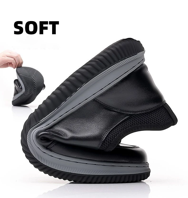 New Men Shoes PU Leather Lightwear Sport for Man Shoe Breathable Lace Up Comfortable Running Casual Shoes Outdoor Male Sneakers