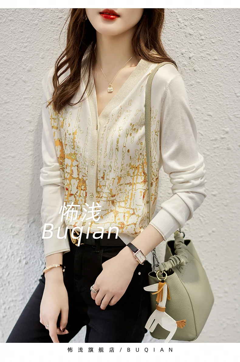 Cardigan for women thin style design sense for women niche top summer long sleeve coat for women patchwork sunscreen cardigan