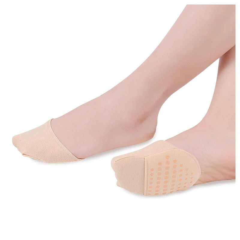 Half Forefoot Socks for Women, Invisible Foot Cushion Socks, Seamless Toe Topper Liner, Non-Slip Sponge, High Heels
