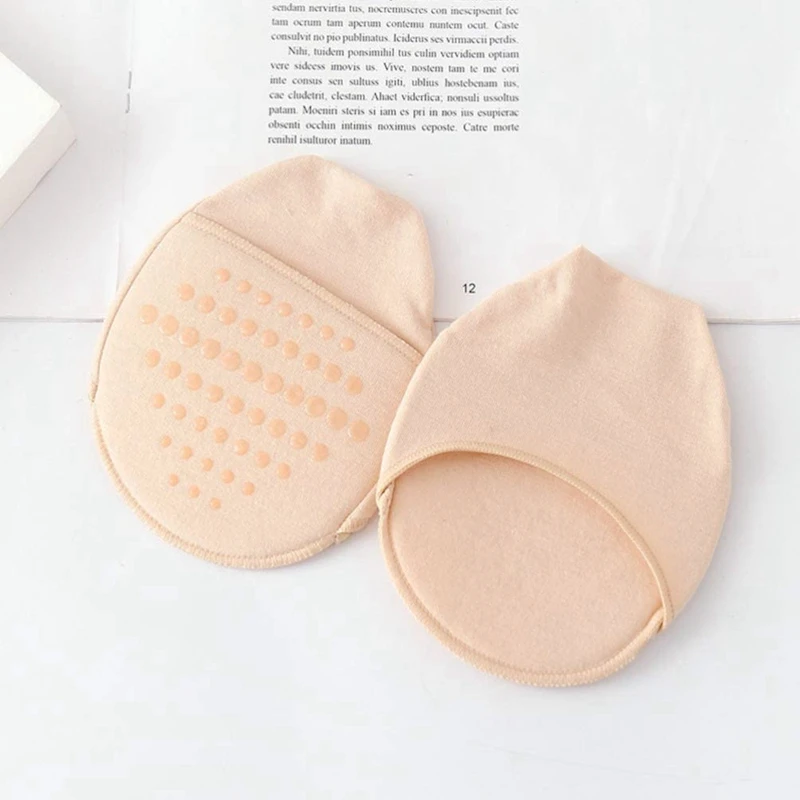 Half Forefoot Socks for Women, Invisible Foot Cushion Socks, Seamless Toe Topper Liner, Non-Slip Sponge, High Heels