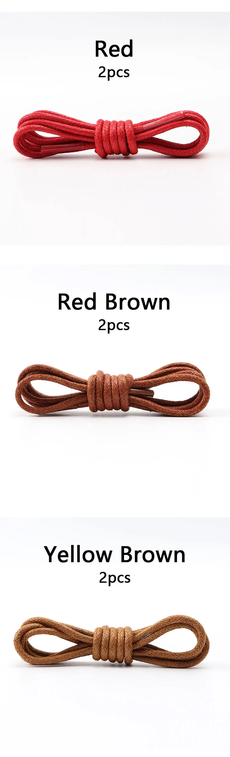 Waxed Cotton Round Shoe Laces Leather Oxford Shoelaces Waterproof Shoelace for Women Men Boots Loafers Shoes Lace Accessories
