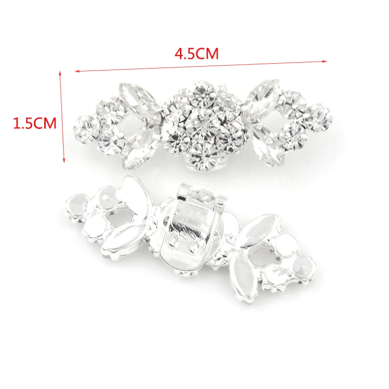 Newest Shoe Clip Wedding Shoes High Heel Women Bride Decoration Rhinestone Shiny Decorative Clips Charm Buckle shoe accessoires