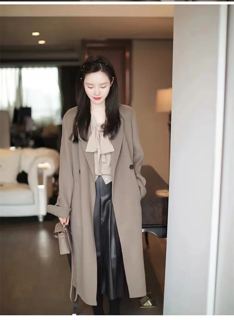 French elegant float lead cashmere cardigan women fall winter new knitted sweater loose thin short wool shirt