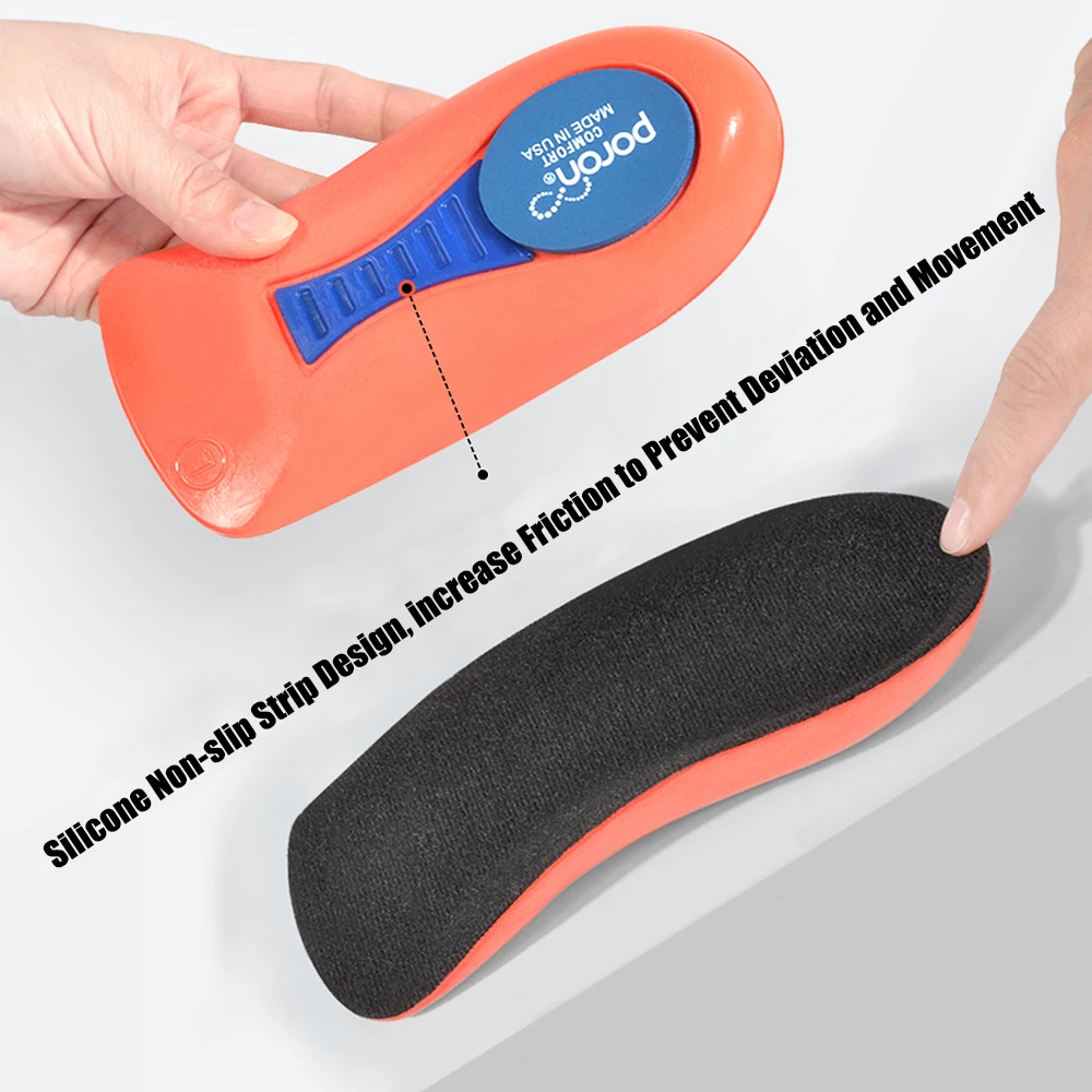 Orthopedic Sports Shoes Insoles for Plantar Fasciitis Pain Relief Heel Spur Cushion Soft Elastic Shock Absorption Heel Foot Pads