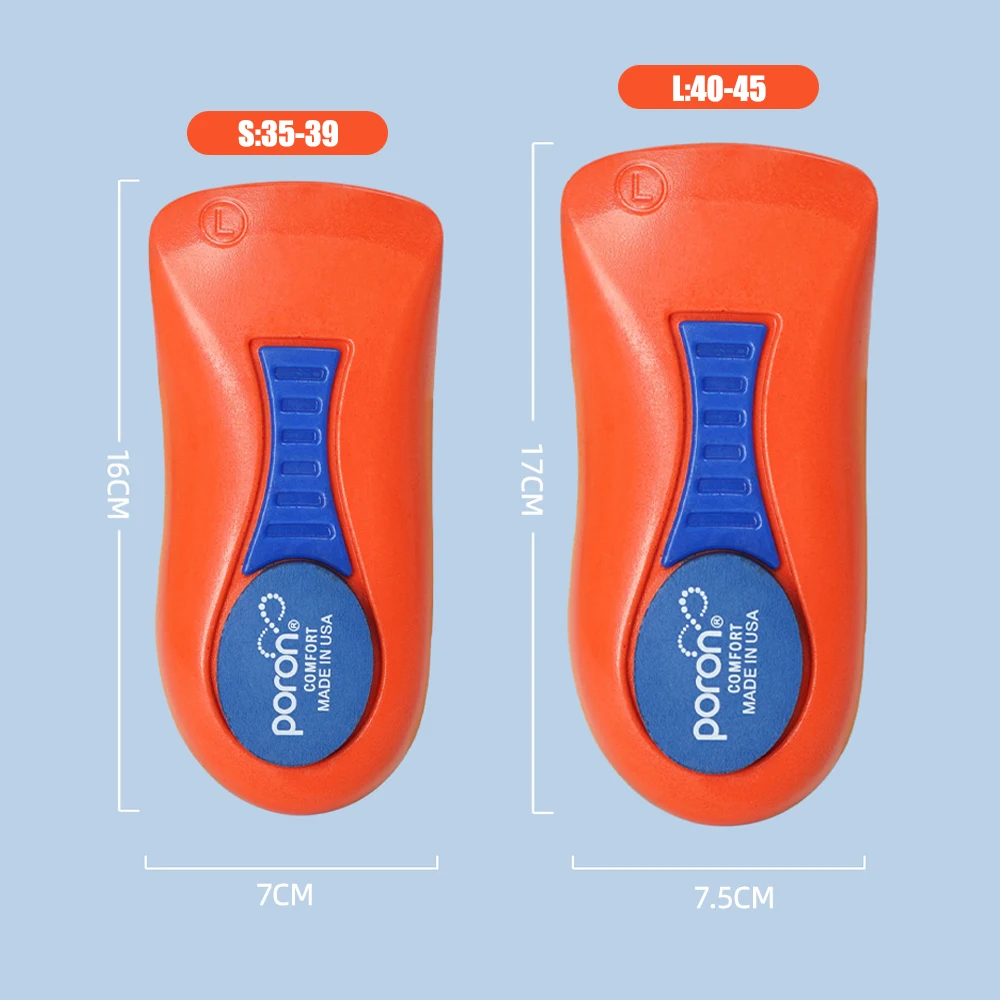 Orthopedic Sports Shoes Insoles for Plantar Fasciitis Pain Relief Heel Spur Cushion Soft Elastic Shock Absorption Heel Foot Pads