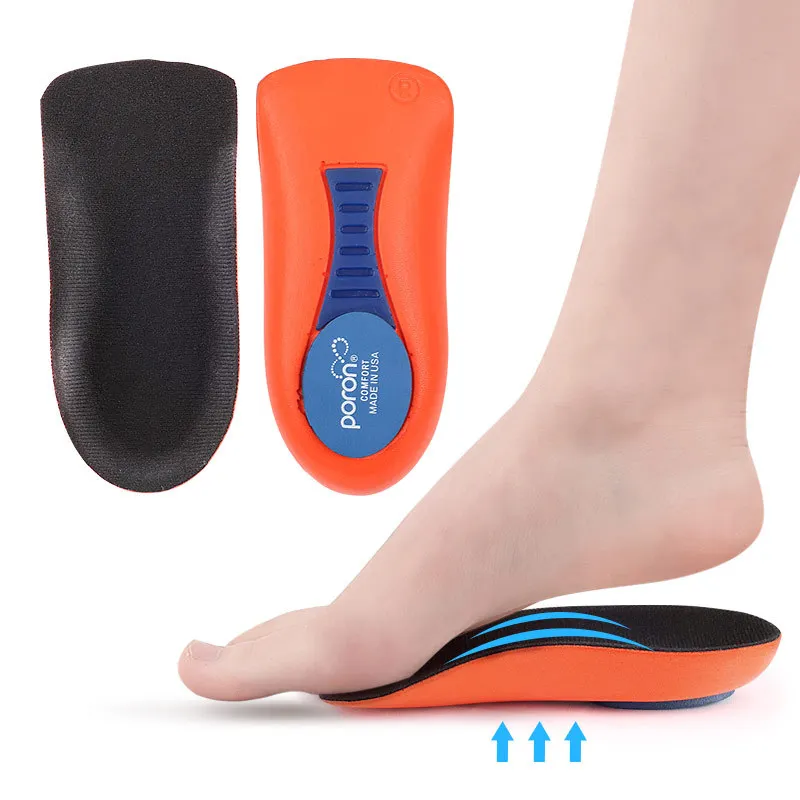 Orthopedic Sports Shoes Insoles for Plantar Fasciitis Pain Relief Heel Spur Cushion Soft Elastic Shock Absorption Heel Foot Pads
