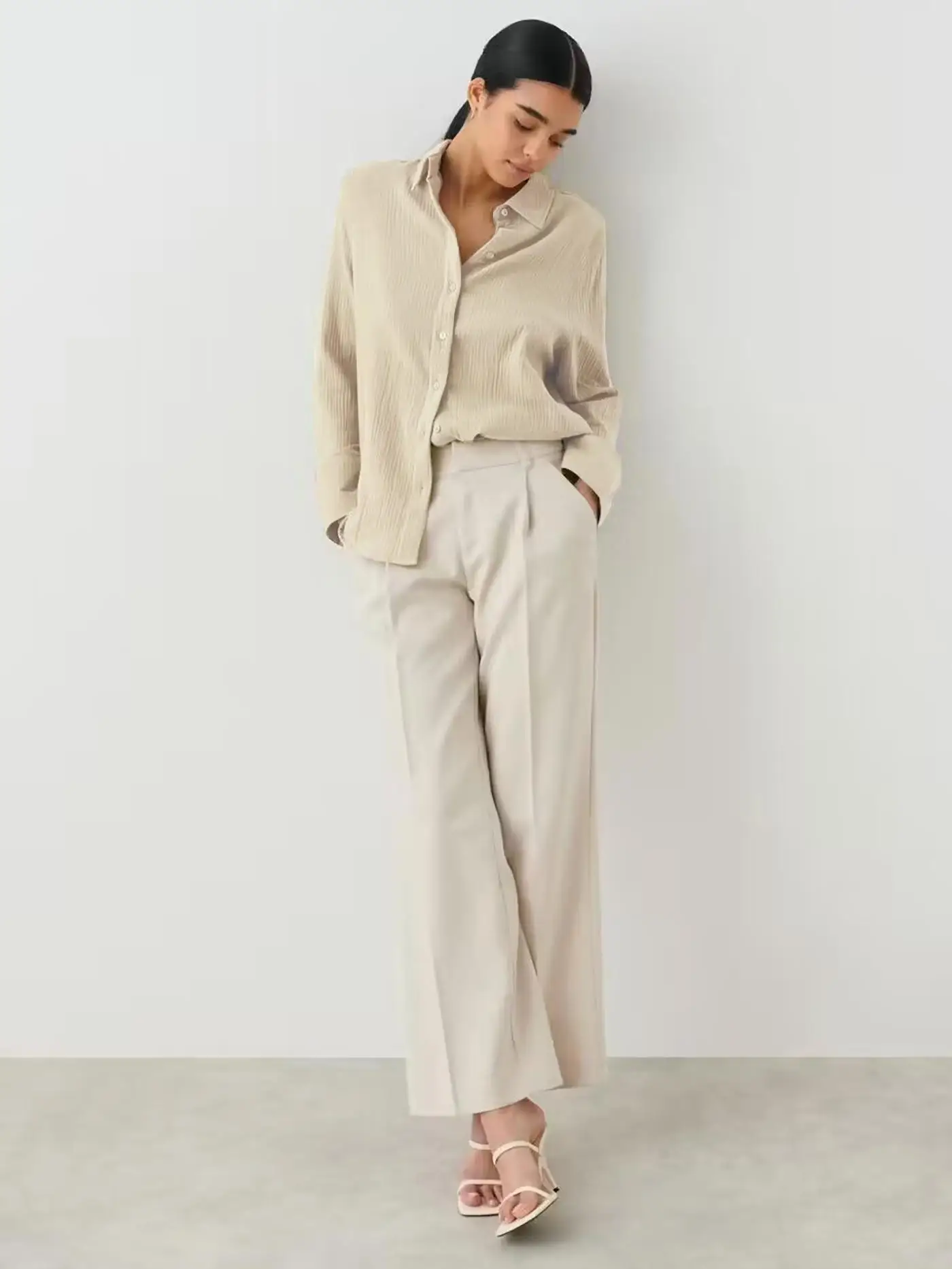 Original Muslin 100% Cotton Shirt Causal Soild Loose Womens Tops Button Long Sleeve Elegant Shirts And Blouses Festival Gifts