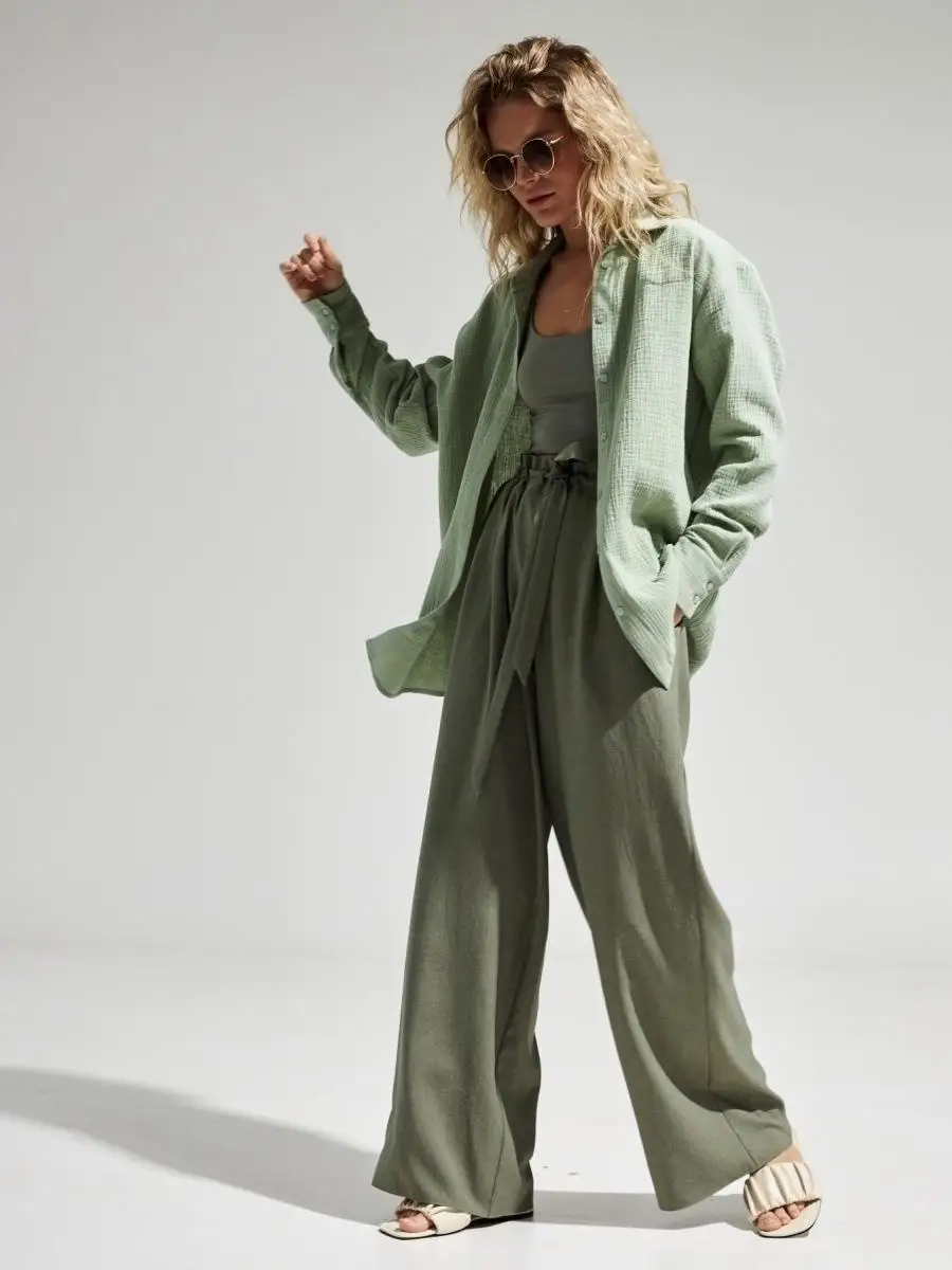 Original Muslin 100% Cotton Shirt Causal Soild Loose Womens Tops Button Long Sleeve Elegant Shirts And Blouses Festival Gifts