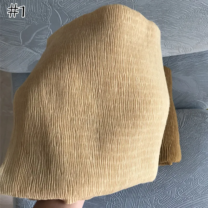 90x180CM Muslim Women Plain Soft Cotton Crumpled Jersey Hijab Fashion Ramadan Breathable Ladies High Quality Turban Scarf Shawl