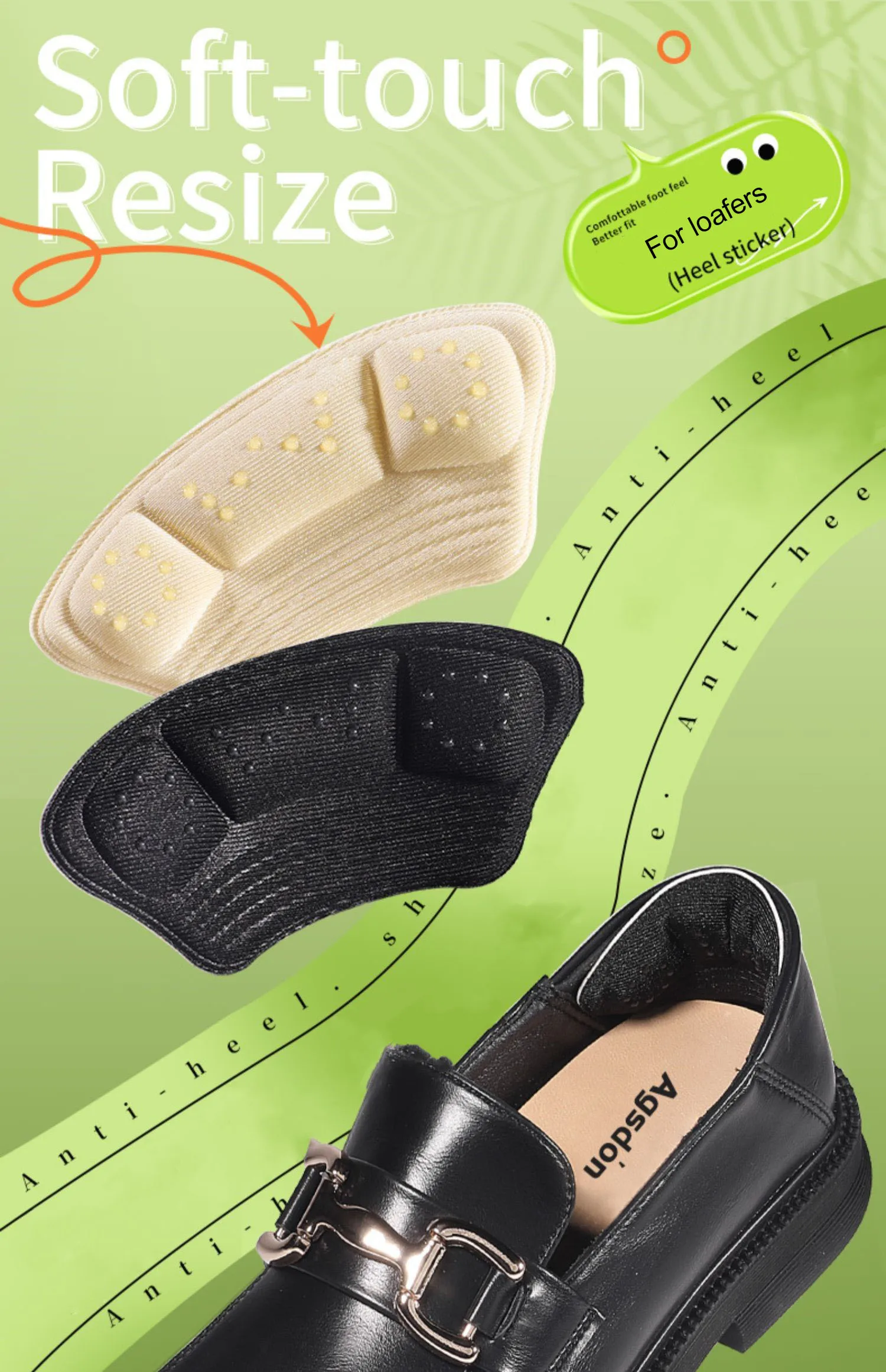 High Heel Stickers Casual Shoes Heel Protectors Insole Shrinking Size Insoles Anti-wear Feet Shoe Pads Adjust Size Cushion