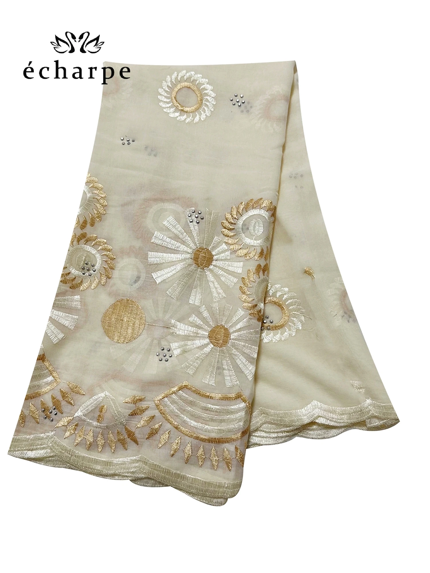 New Dubai Hijab Shawls Scarf For Muslim Women African Cotton Hijab Islamic Hijab Pashmina Turban Headscarf Embroidery Shawls