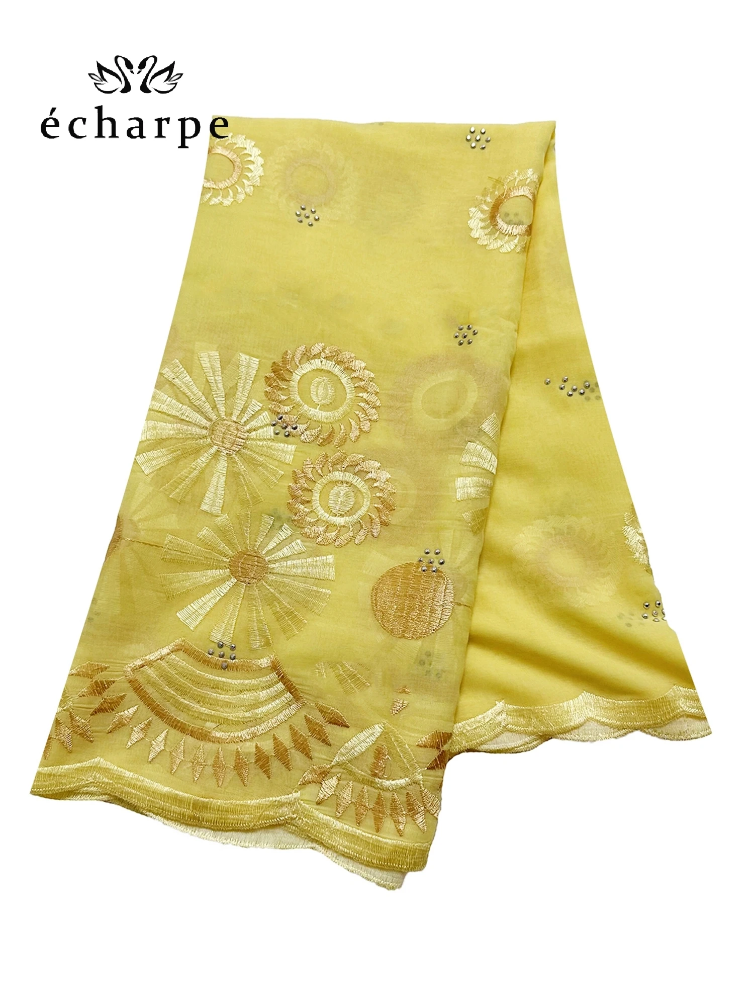 New Dubai Hijab Shawls Scarf For Muslim Women African Cotton Hijab Islamic Hijab Pashmina Turban Headscarf Embroidery Shawls