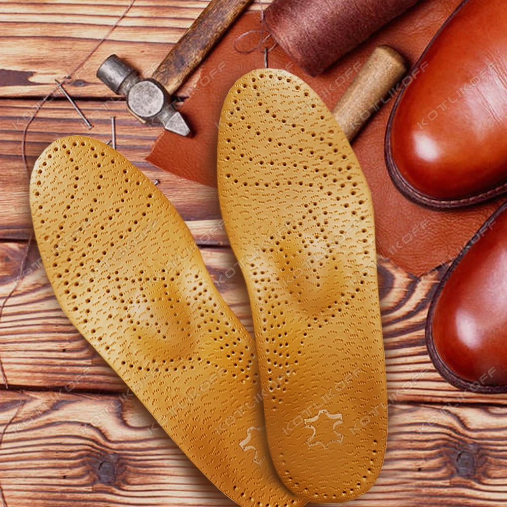 Leather Orthotic Insole For Shoes Flat Feet Arch Support Orthopedic Insoles For Feet Men Women O/X Leg Corrected Health Care