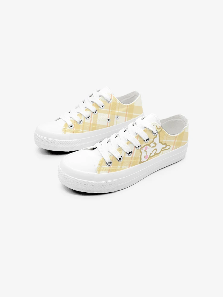 Amy and Michael Original Designers Sneakers Lovely Cute Girls Students Anime Hand Painted Canvas Shoes Casual Flat Trainers