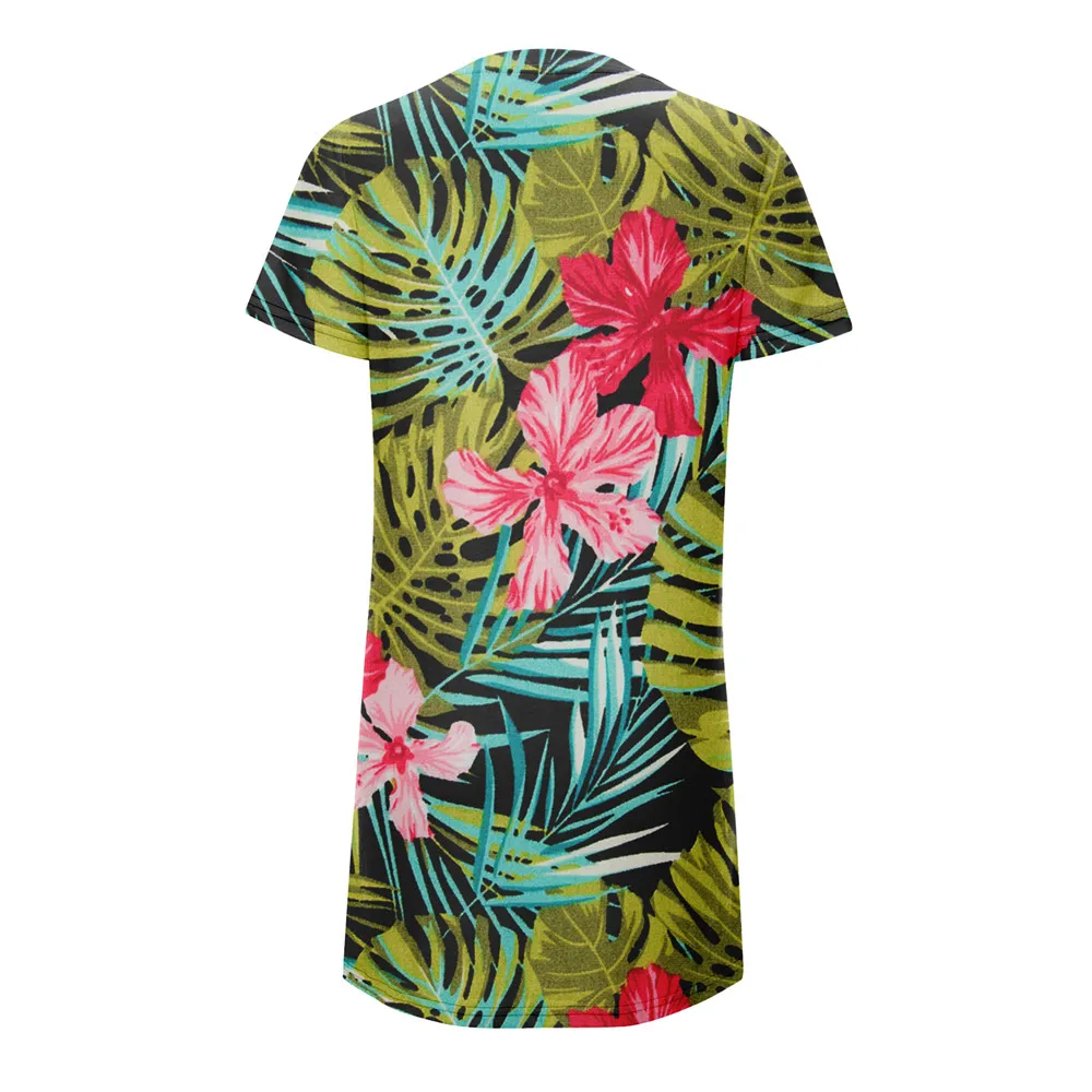 Floral Print Short Dresses For Women Elegant Mini Dress Woman Short Sleeve Vintage Dress Summer 2022 New Fashion Casual Clothing
