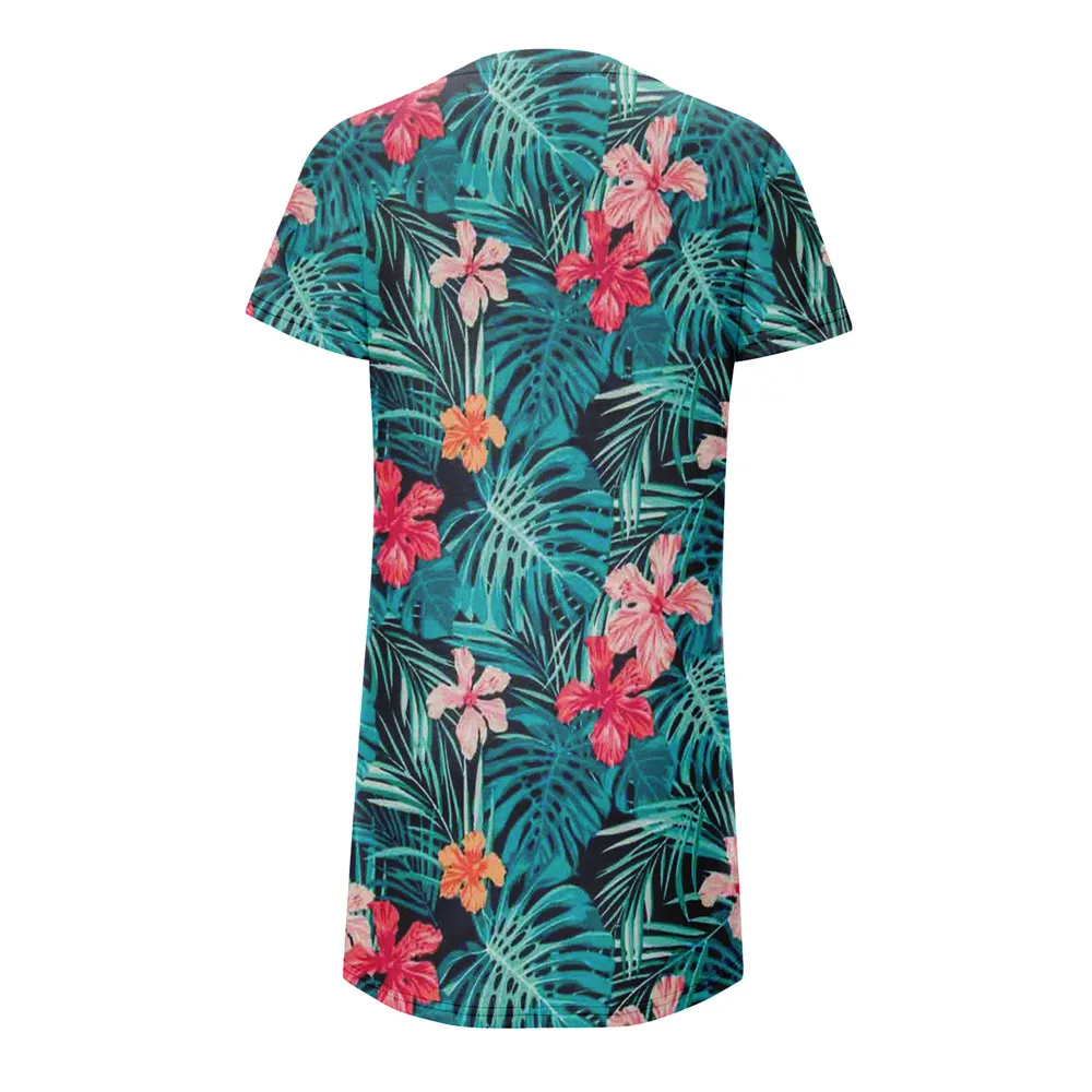 Floral Print Short Dresses For Women Elegant Mini Dress Woman Short Sleeve Vintage Dress Summer 2022 New Fashion Casual Clothing