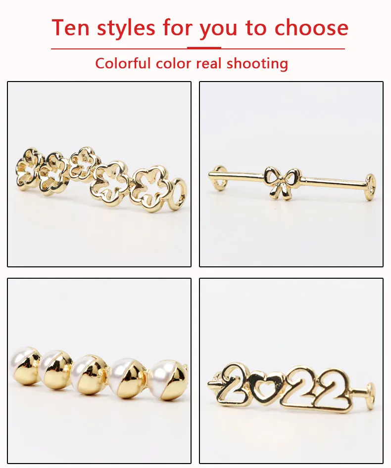 Shoelaces Decoration Shoelace Buckle Pearl Shoes Charm Accessories Elegant Vintage Luxury Shiny Rhinestones Women Sneakers 1pc
