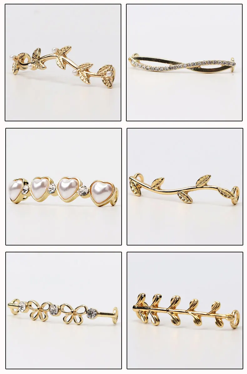 Shoelaces Decoration Shoelace Buckle Pearl Shoes Charm Accessories Elegant Vintage Luxury Shiny Rhinestones Women Sneakers 1pc
