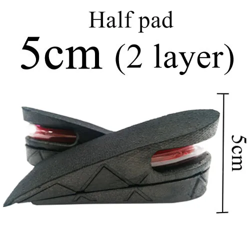 EiD 3-9cm Invisible Height Increase Insole Cushion Height Lift Adjustable Cut Shoe Heel Insert Taller Support Absorbant Foot Pad