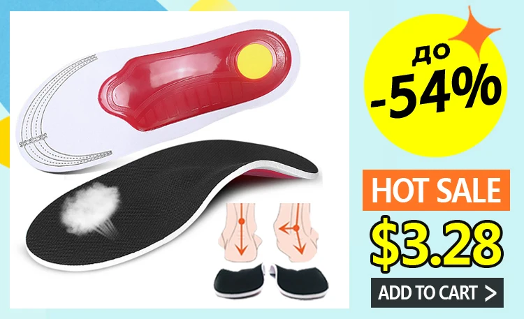 Leather Orthopedic Insoles Orthotics Flat Foot Health Sole Pad Heel Cushions Shoes Insert Arch Support Pad For Plantar fasciitis
