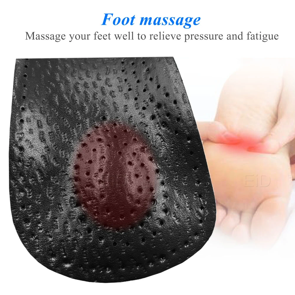 Leather Orthopedic Insoles Orthotics Flat Foot Health Sole Pad Heel Cushions Shoes Insert Arch Support Pad For Plantar fasciitis