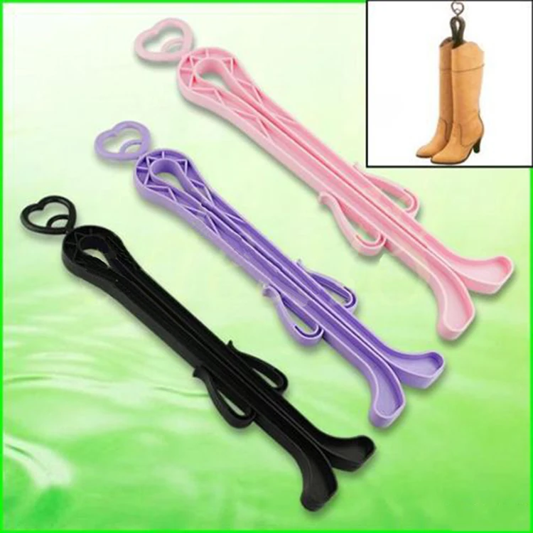 Women Boot Rack With Two Sides Clip Plastics High Top Boot Shaper Stretcher Shoes Hanger Shoe Holder Organizer Storage Longe35cm