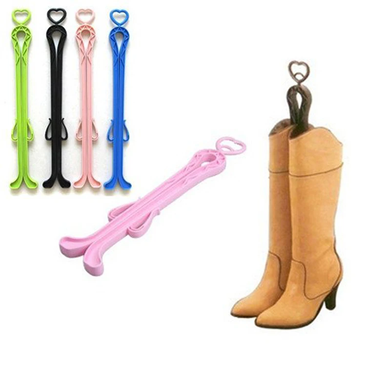 Women Boot Rack With Two Sides Clip Plastics High Top Boot Shaper Stretcher Shoes Hanger Shoe Holder Organizer Storage Longe35cm