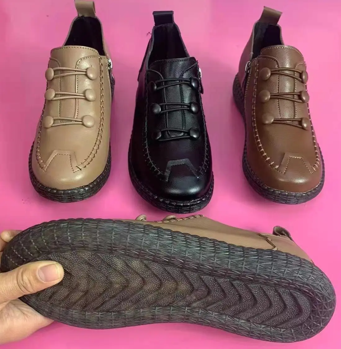 Women's Fashion Artificial Leather Flats Breathable Loafers Moccasin Spring Summer Leisure Shoes for Females