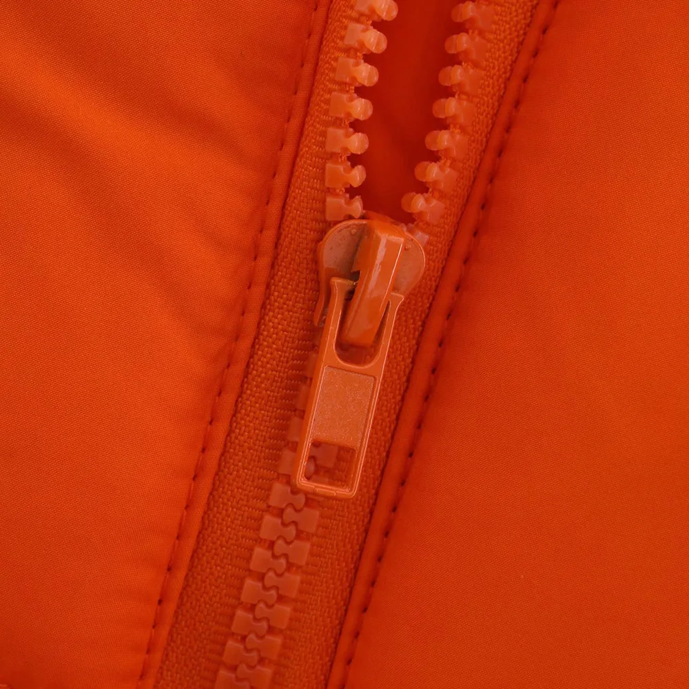 Klacwaya Women Vest Sleeveless Jacket For Women 2021 Orange Warm Vests Waistcoat Women Quilted Jacket Casual Zipper Gilet