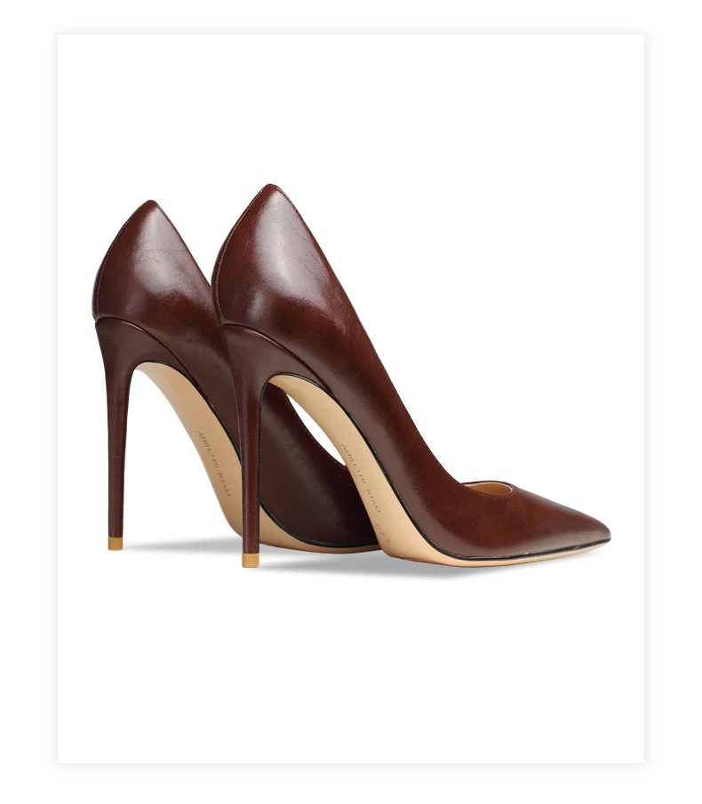 Heels For Women 2025 New Real Leather Pointy Toe High Heels Ladies Shoes With Low Heel Sexy Classic Luxury Pumps Office Shoes