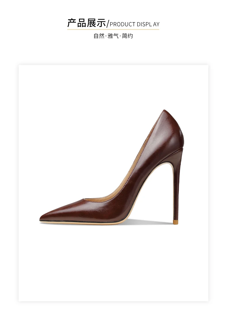 Heels For Women 2025 New Real Leather Pointy Toe High Heels Ladies Shoes With Low Heel Sexy Classic Luxury Pumps Office Shoes
