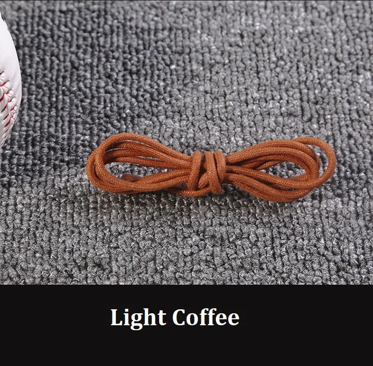 1Pair Cotton Waxed Leather Shoe Round Waxing Shoelaces Durable Polyester Shoelaces Boots Lace Waterproof Leather Shoelace18Color